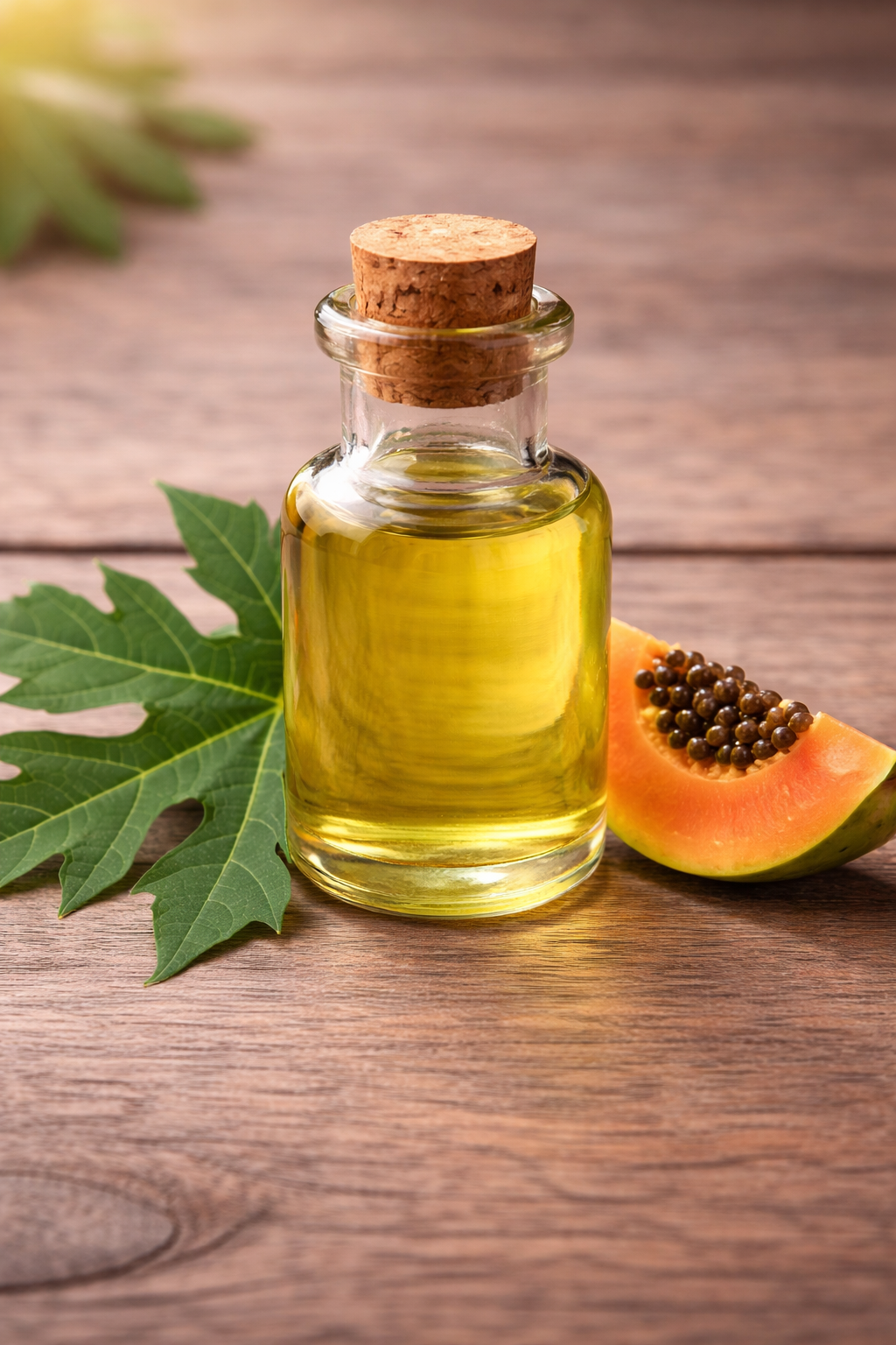 Papaya leaf extract and papaya seed oil